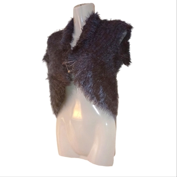 Gray Cover-up cardigan vest - Picture 3 of 5